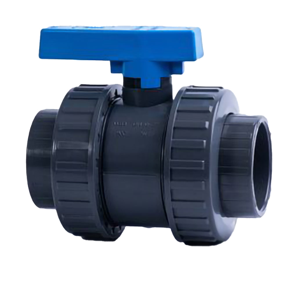 1.5" OMEGA Ball Valve (Double Union) BLUE HANDLE