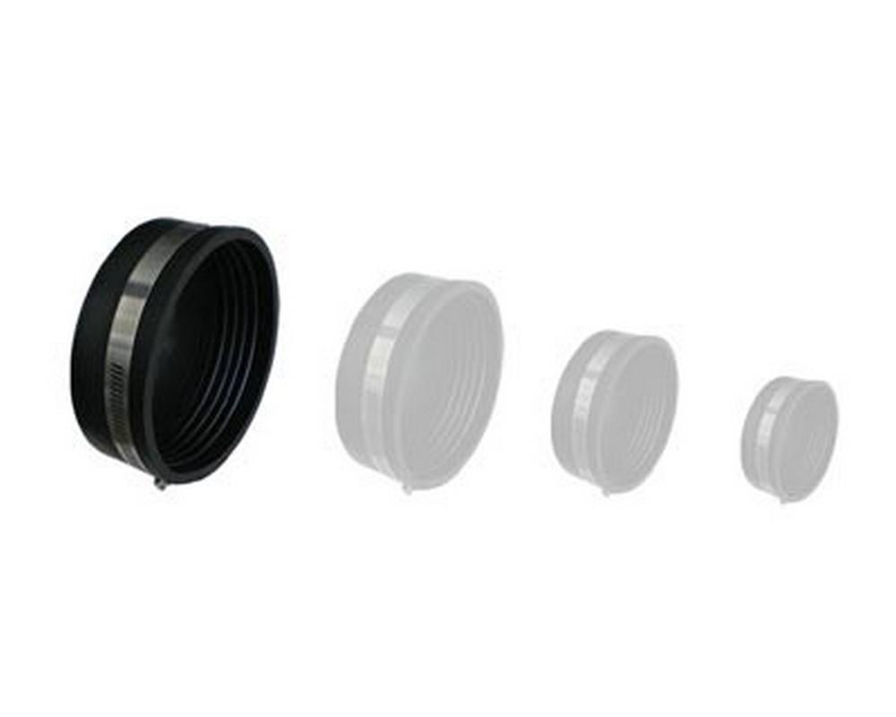 4" End Cap with Clips (Flexible)